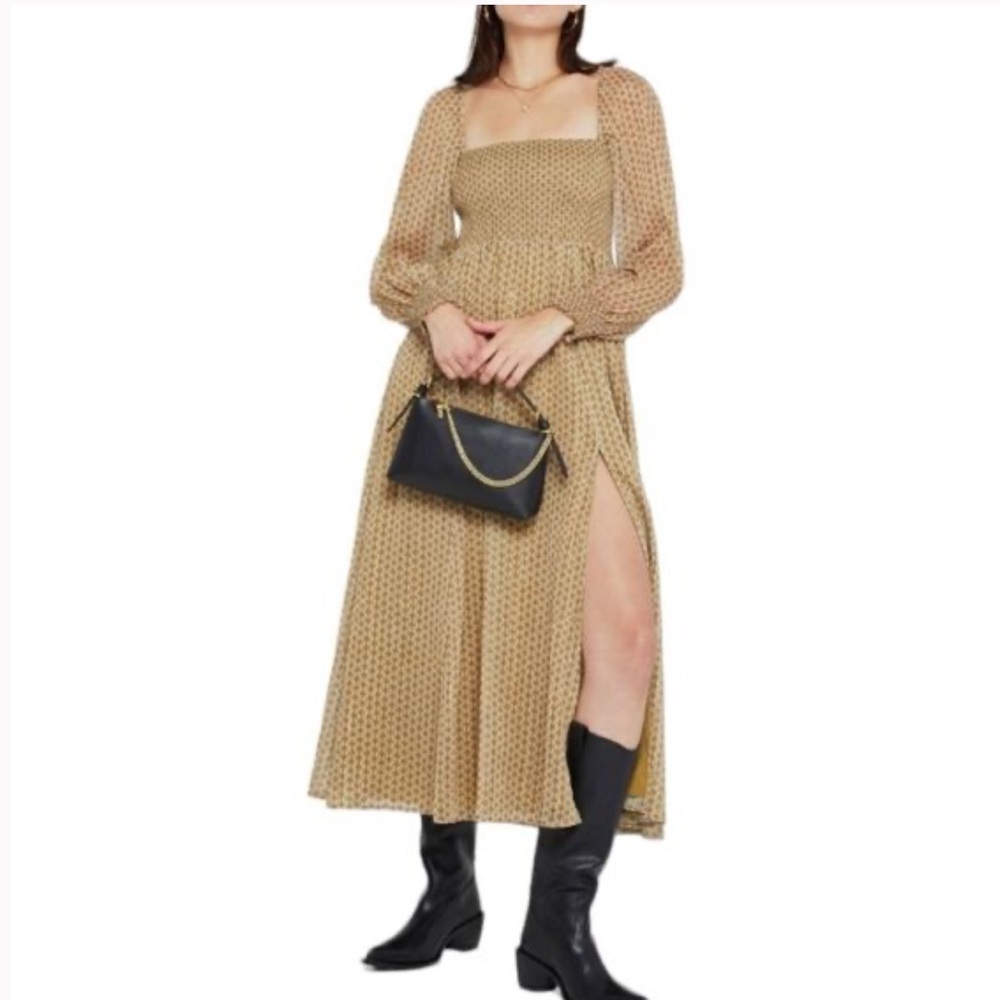 OPT smocked midi dress
